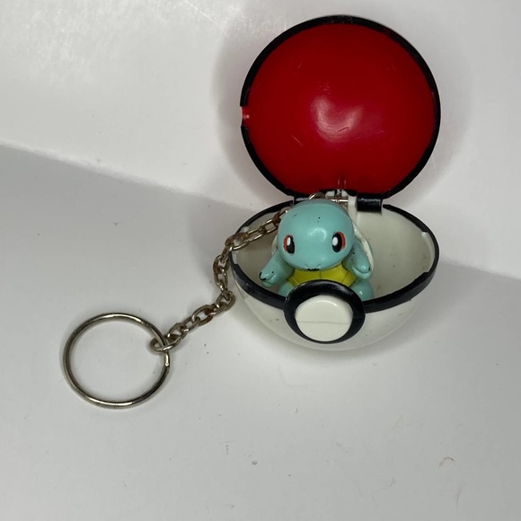 Squirtle 1999 Basic Fun Pokemon Keychain Figure & Ball Keychain Toy Vintage Gift - Picture 3 of 8